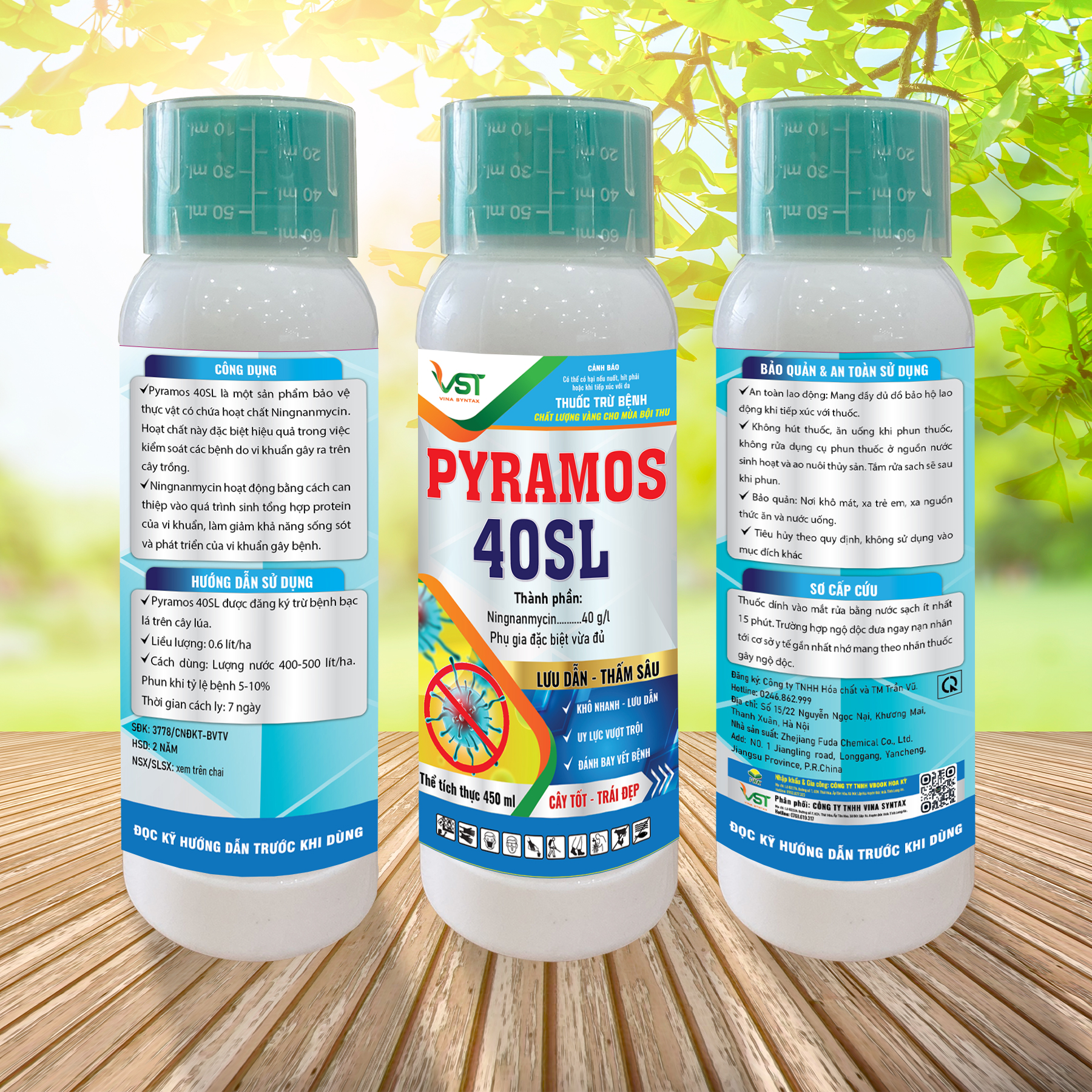 THUỐC TRỪ BỆNH PYRAMOS 40SL - 450ML