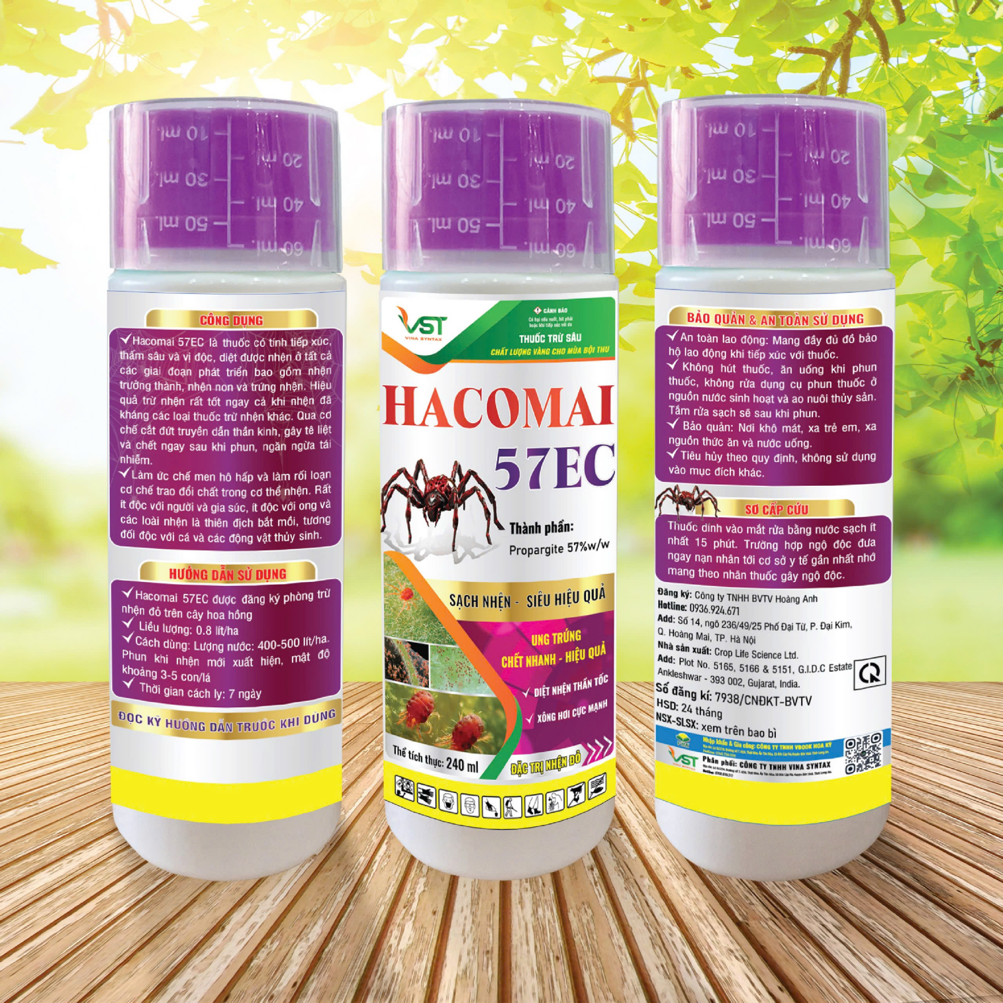 THUỐC TRỪ NHỆN HACOMAI 57EC - 240ML